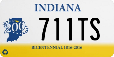 IN license plate 711TS