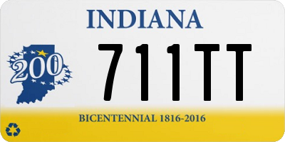 IN license plate 711TT