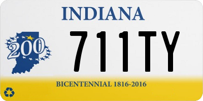 IN license plate 711TY
