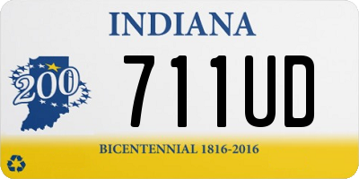 IN license plate 711UD