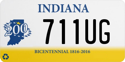 IN license plate 711UG