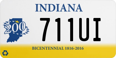 IN license plate 711UI