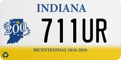 IN license plate 711UR