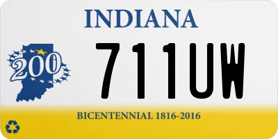 IN license plate 711UW