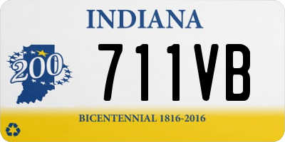 IN license plate 711VB