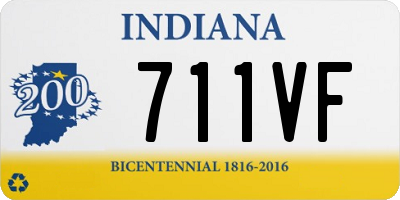 IN license plate 711VF