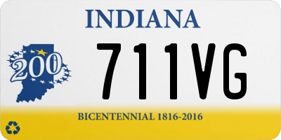 IN license plate 711VG
