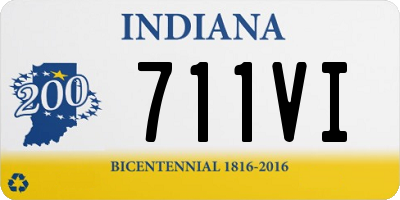 IN license plate 711VI