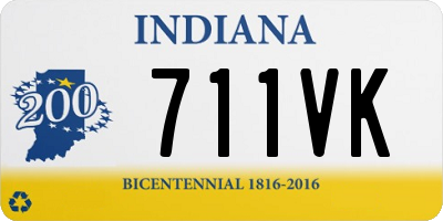 IN license plate 711VK