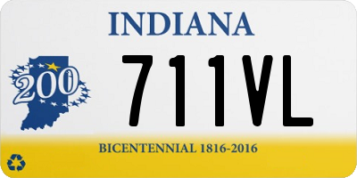 IN license plate 711VL