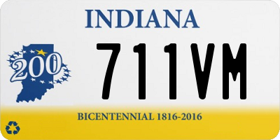 IN license plate 711VM