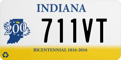 IN license plate 711VT