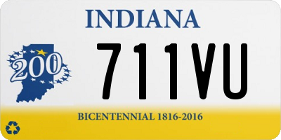 IN license plate 711VU