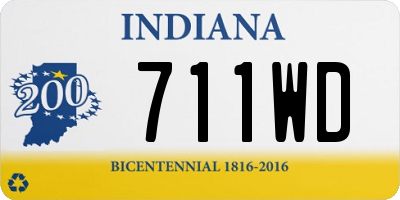 IN license plate 711WD