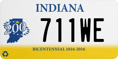 IN license plate 711WE