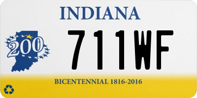 IN license plate 711WF