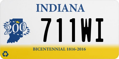 IN license plate 711WI