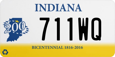 IN license plate 711WQ