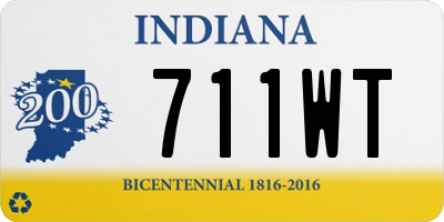 IN license plate 711WT