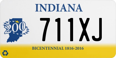 IN license plate 711XJ
