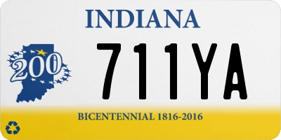 IN license plate 711YA