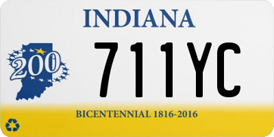 IN license plate 711YC