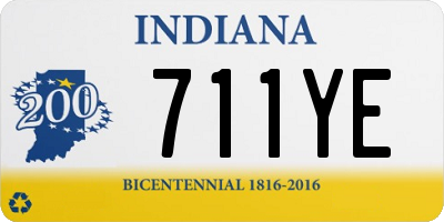 IN license plate 711YE
