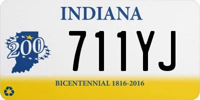 IN license plate 711YJ