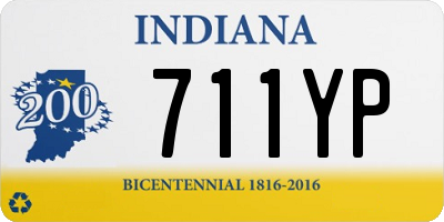 IN license plate 711YP