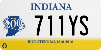 IN license plate 711YS