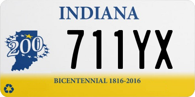 IN license plate 711YX