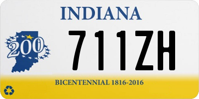 IN license plate 711ZH