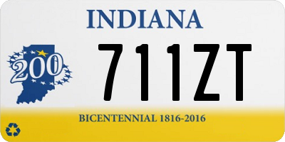 IN license plate 711ZT