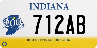 IN license plate 712AB