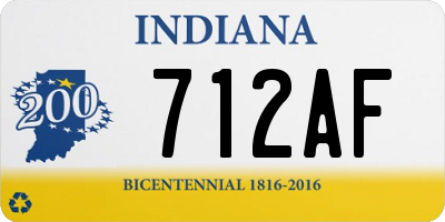 IN license plate 712AF