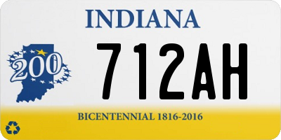 IN license plate 712AH