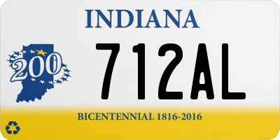 IN license plate 712AL