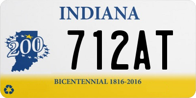 IN license plate 712AT