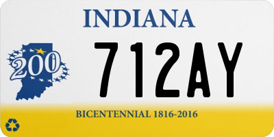 IN license plate 712AY