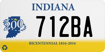 IN license plate 712BA