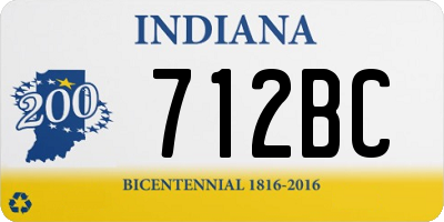 IN license plate 712BC