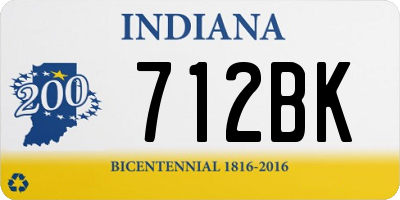 IN license plate 712BK