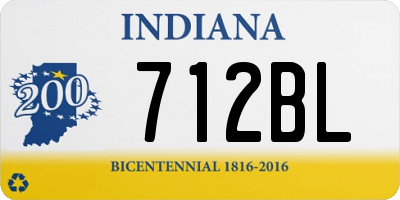 IN license plate 712BL