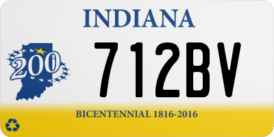 IN license plate 712BV