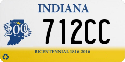 IN license plate 712CC