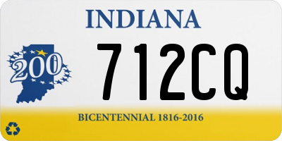 IN license plate 712CQ