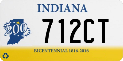 IN license plate 712CT