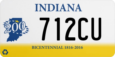 IN license plate 712CU