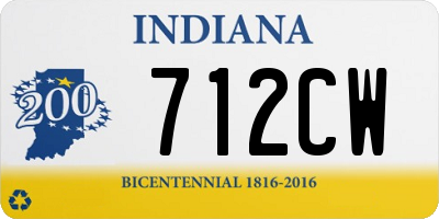 IN license plate 712CW