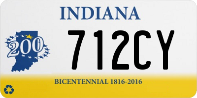 IN license plate 712CY